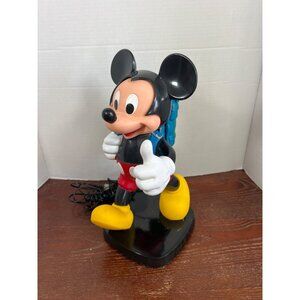 Vintage Tyco Mickey Mouse Telephone Corded With Backpack Design 1990s Walt Disne